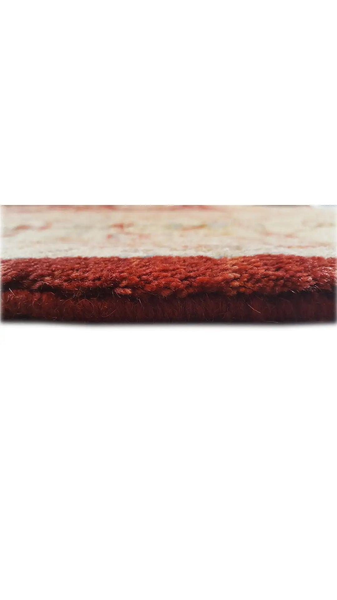 Sultan Abad Exclusive Oriental Rug: close-up of dark pile, side border