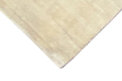 Gabbeh rug, light beige close-up: fine lines and matte texture