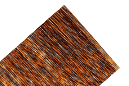 Carpet corner with diagonal-looking stripes in brown, orange, and blue
