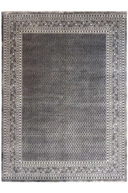 Botte Mir rug 236x174 cm, anthracite-colored inner area with framed border trim