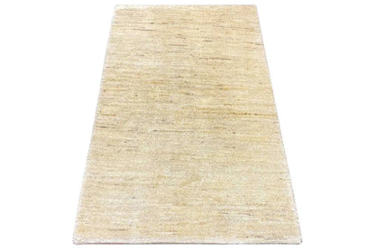 Gabbeh rug, rectangular, natural beige, fine woven texture