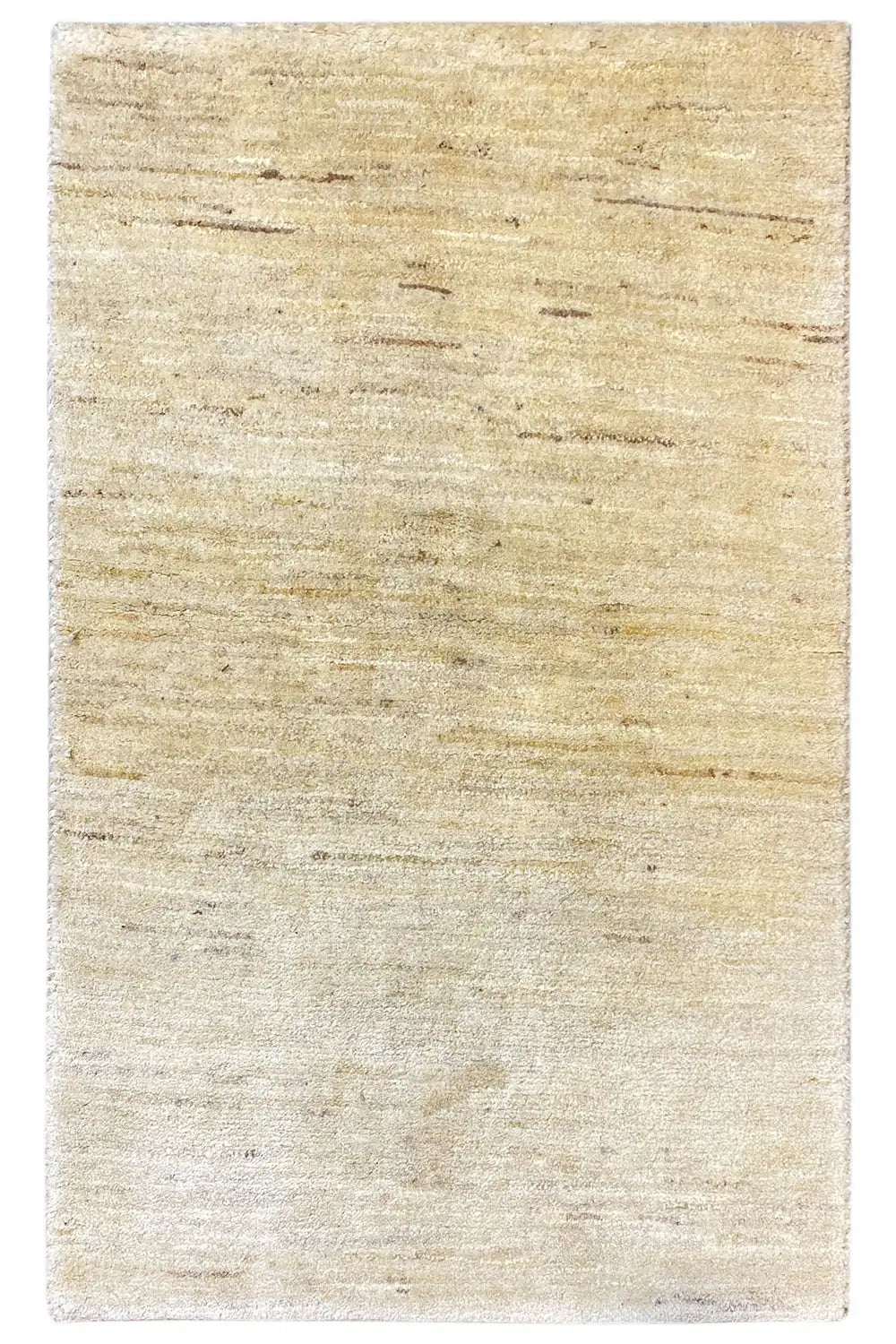 Gabbeh rug, rectangular, natural beige, fine texture, even surface