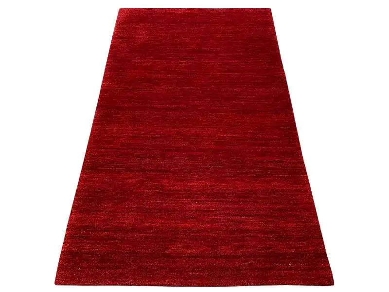 Gabbeh rug 161x93 cm, dark red, mottled texture, low pile