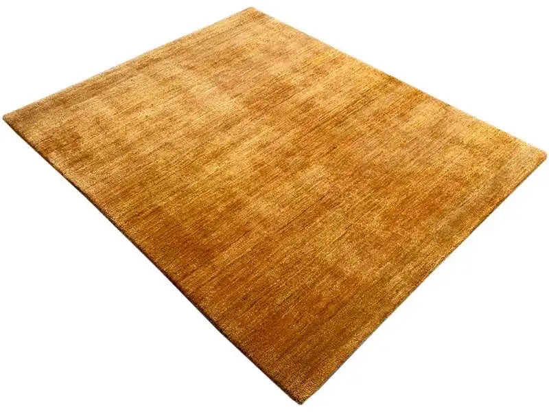 Gabbeh rug 159x134 cm ochre-brown, rectangular with a textured surface