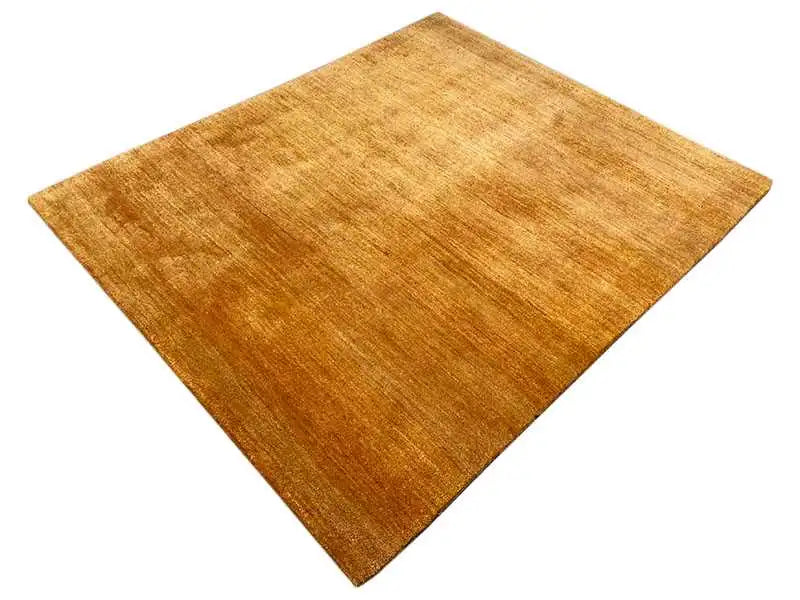 Gabbeh rug 159x134 cm ochre-brown, twisted with an even texture