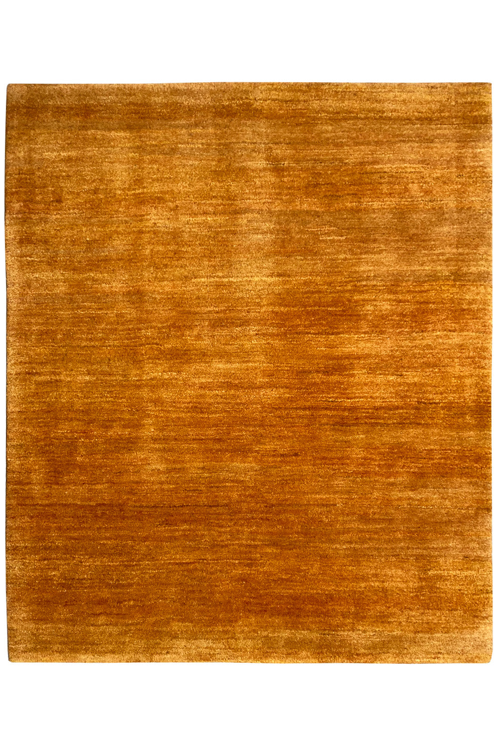 Gabbeh rug 159x134 cm ochre-brown with a clear rectangular border