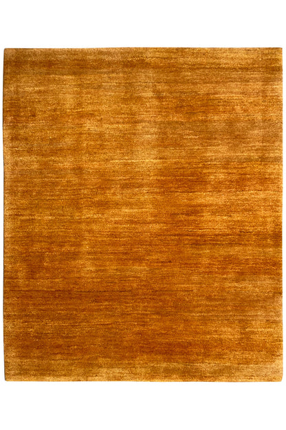 Gabbeh rug 159x134 cm ochre-brown with a clear rectangular border