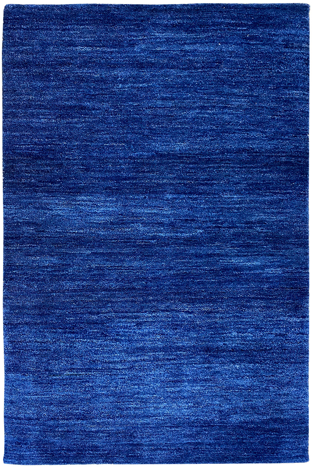 Blue Gabbeh rug 150x100 cm, rectangular, low-pile blue pattern