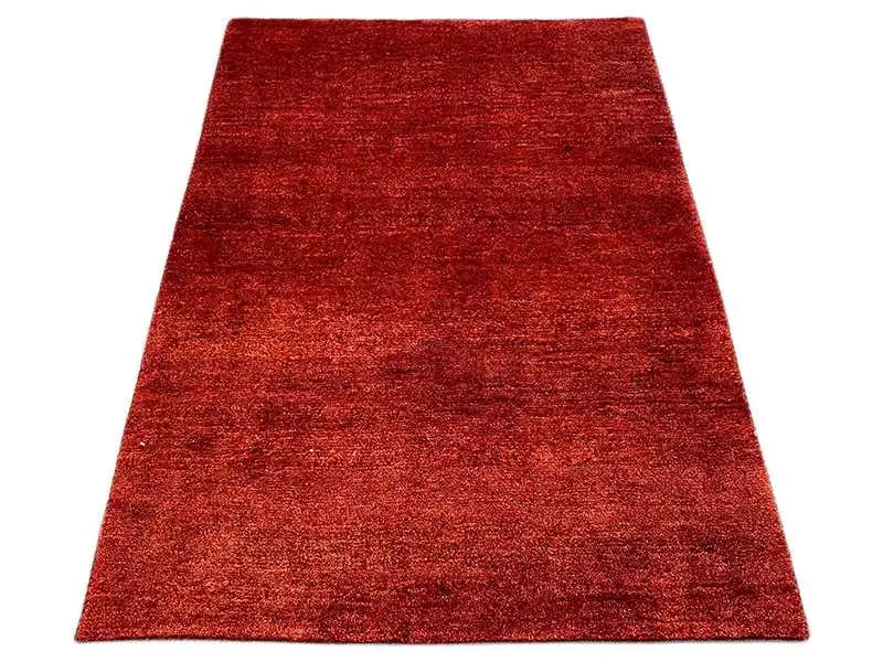 Reddish-brown Gabbeh rug with an even short pile, rectangular, 150x102 cm
