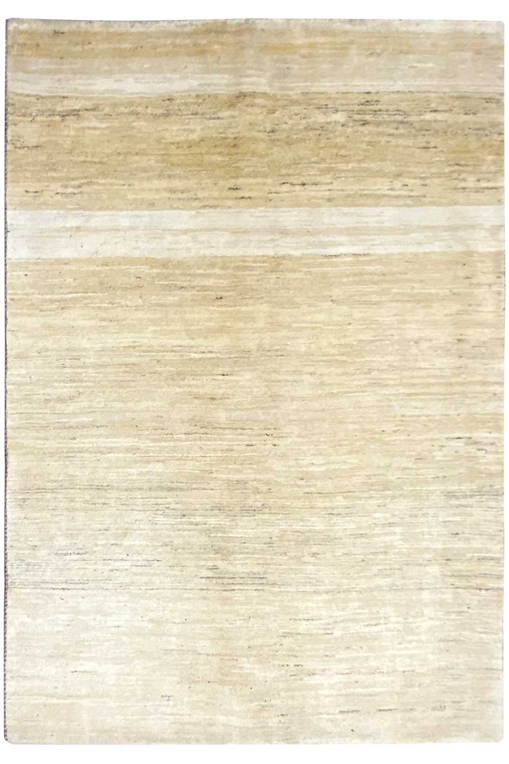 Gabbeh rug 209x145 cm, beige woven rug with a delicate pattern