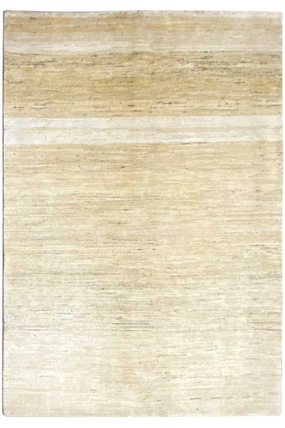 Gabbeh rug 209x145 cm, beige woven rug with a delicate pattern