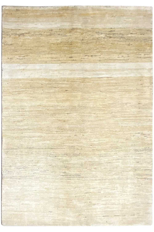 Gabbeh rug 209x145 cm, beige woven rug with a delicate pattern