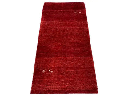 Gabbeh rug, rectangular, red, 140x67 cm