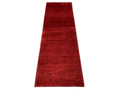 Gabbeh rug, red, narrow runner 194×62 cm