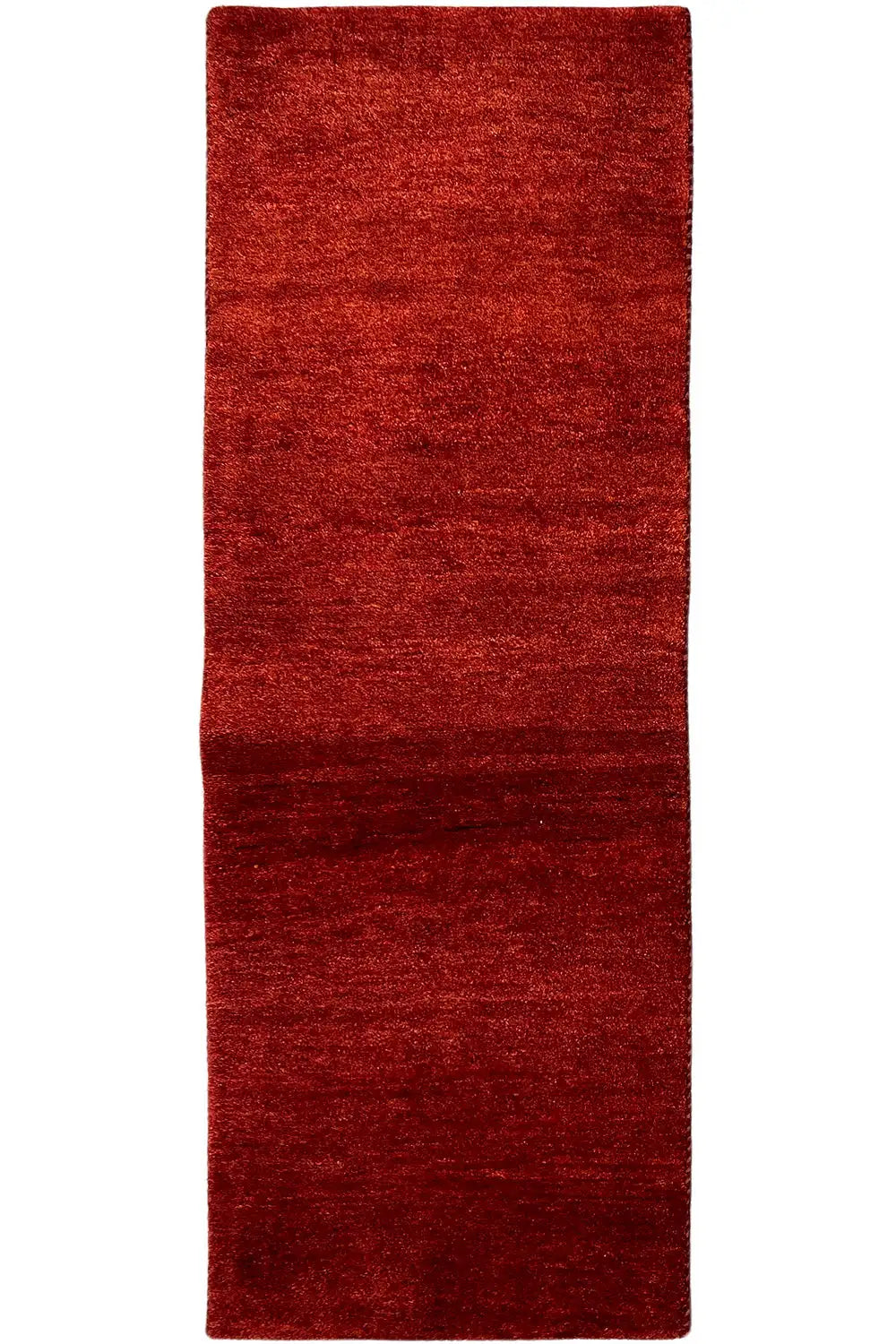 Gabbeh runner rug, red, rectangular, even pile height