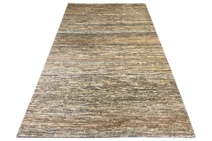 Gabbeh rug, appearing rectangular, mottled natural fabric with a fine pattern