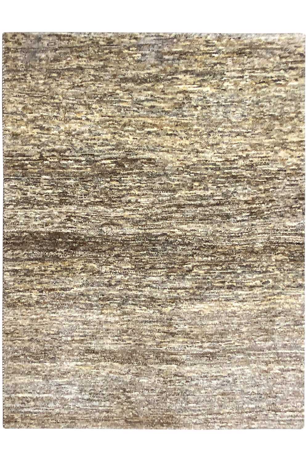 Gabbeh rug, square: fine mottled beige-gray-brown pattern