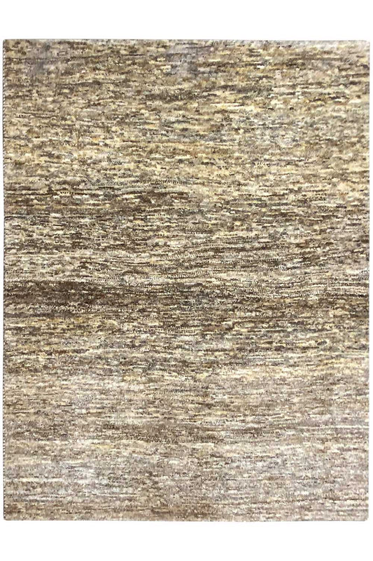 Gabbeh rug, square: fine mottled beige-gray-brown pattern