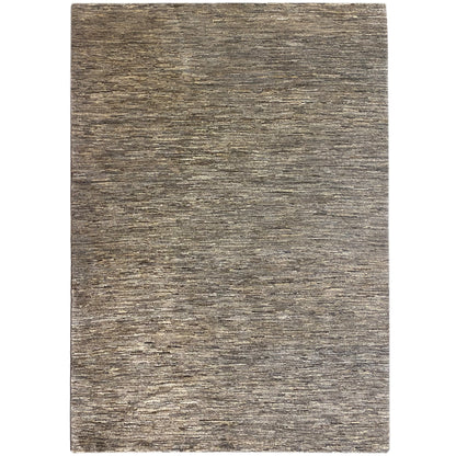 Gabbeh rug with beige, mottled flat weave, rectangular