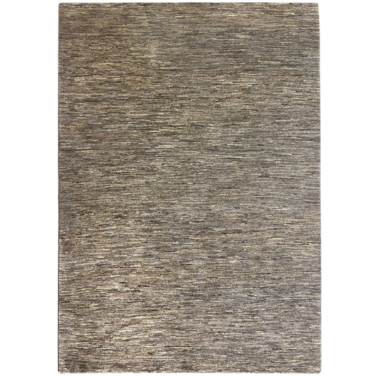 Gabbeh rug with beige, mottled flat weave, rectangular