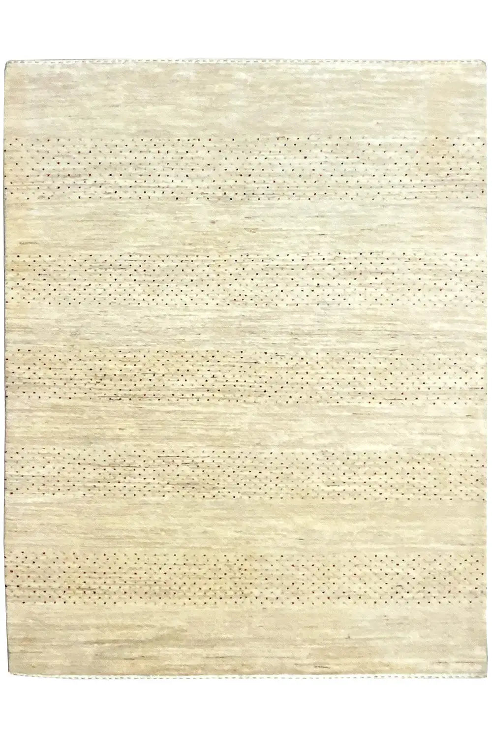 Gabbeh rug, rectangular variant with horizontal lines and fine color dots
