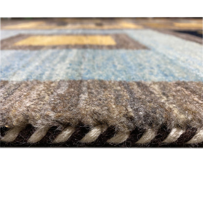 Gabbeh rug close-up of the pile height with visible textile texture