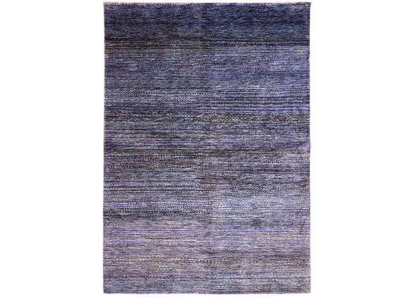 Lori Gabbeh rug, rectangular, blue-purple mottled all-over pattern