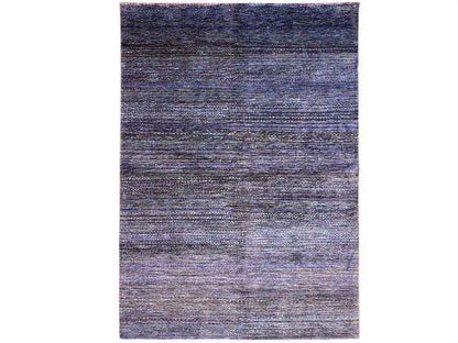 Lori Gabbeh rug, rectangular, blue-purple mottled all-over pattern