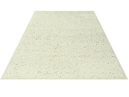 Teppich 300x250 cm, rechteckig, Creme mit gleichmäßiger Punktstruktur in Dunkel