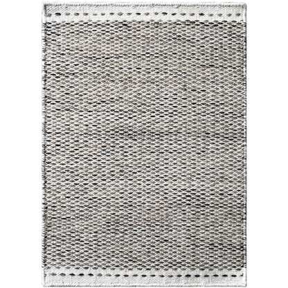Gray kilim rug, 60x90 cm, with a bound edge and fine diamond pattern