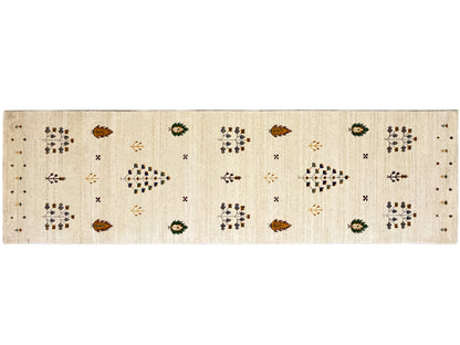 Loom Luri Läufer-Teppich 82x300 cm, langes schmalen Design mit wiederholten Schmuckmotiven.