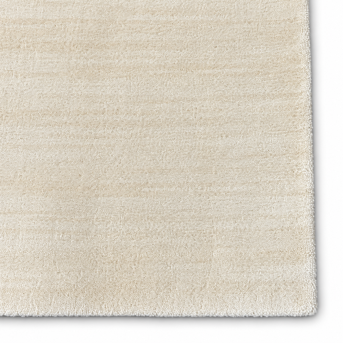 Loom Luri Teppich, cremefarbene Texturansicht mit feinem, gleichmäßigem Fadenbild