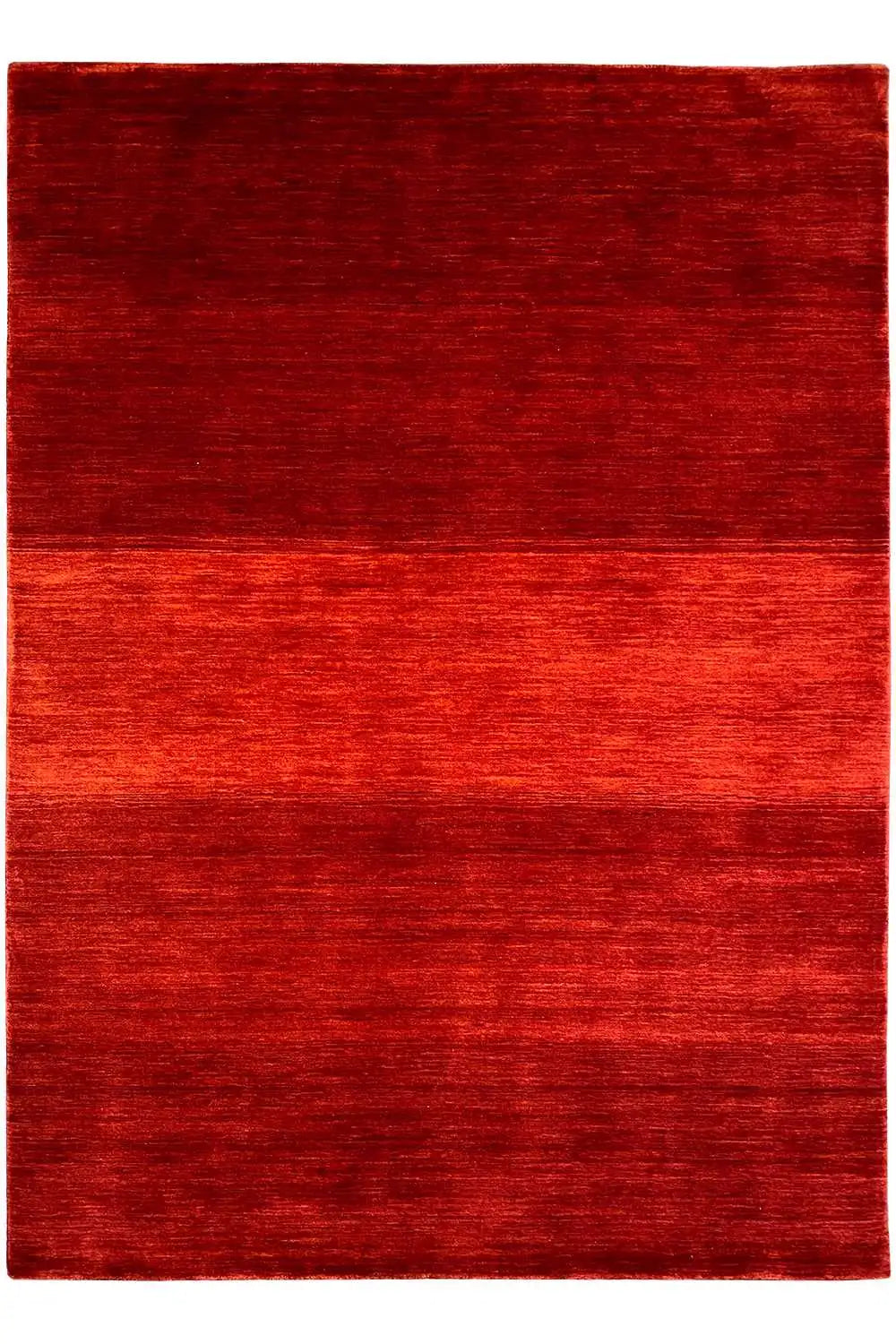 Gabbeh rug 200x146 cm, red, fine texture, uniform surface appearance