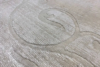 Gabbeh rug 224x170 cm, close-up of ornamental swirls in the embossed pattern