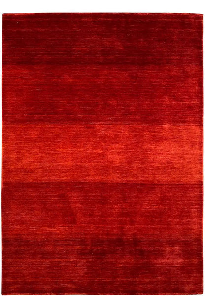 Gabbeh rug, red pile, 239×169 cm, simply patterned