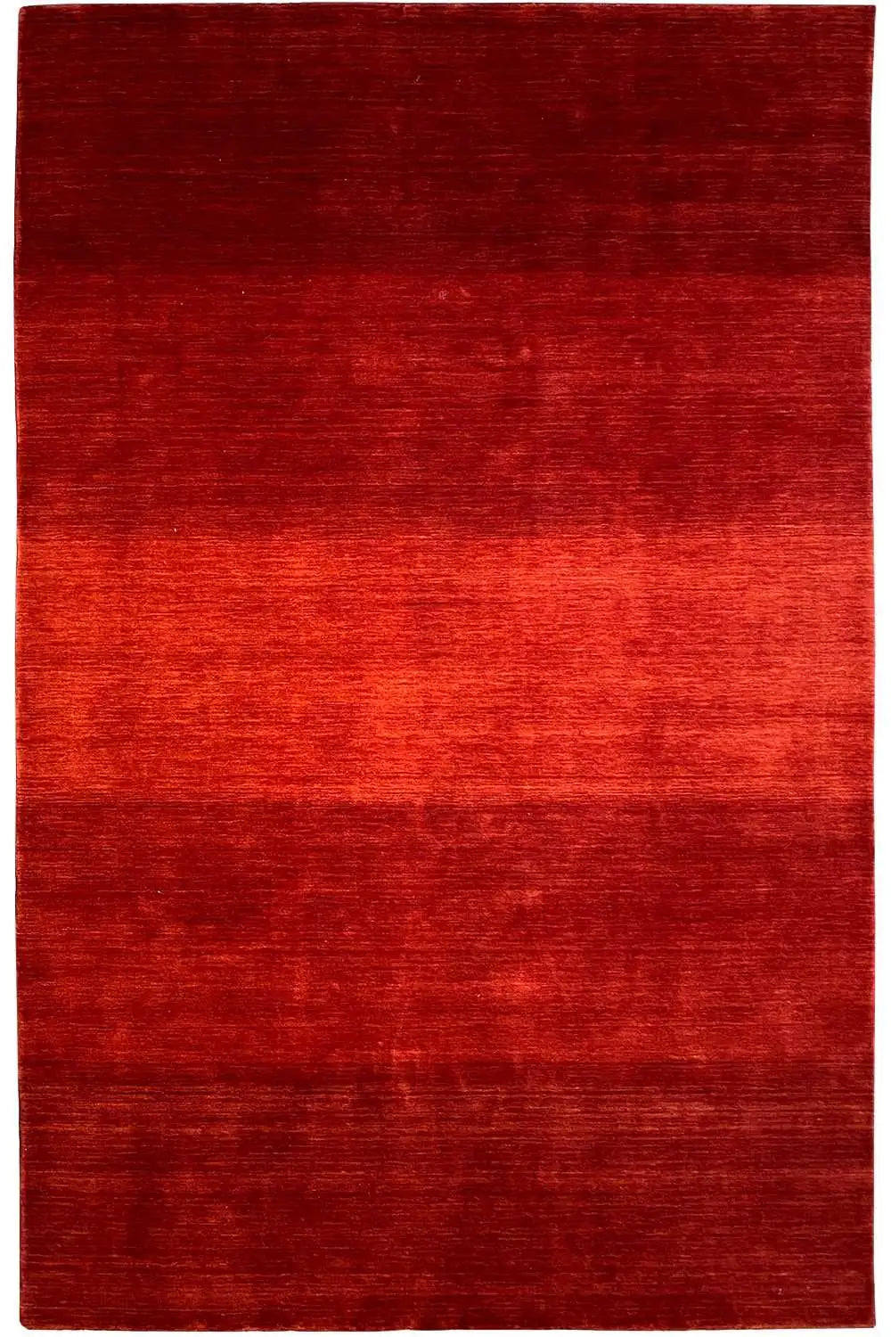 Gabbeh rug, 300×200 cm, red rectangular rug with a fine woven texture