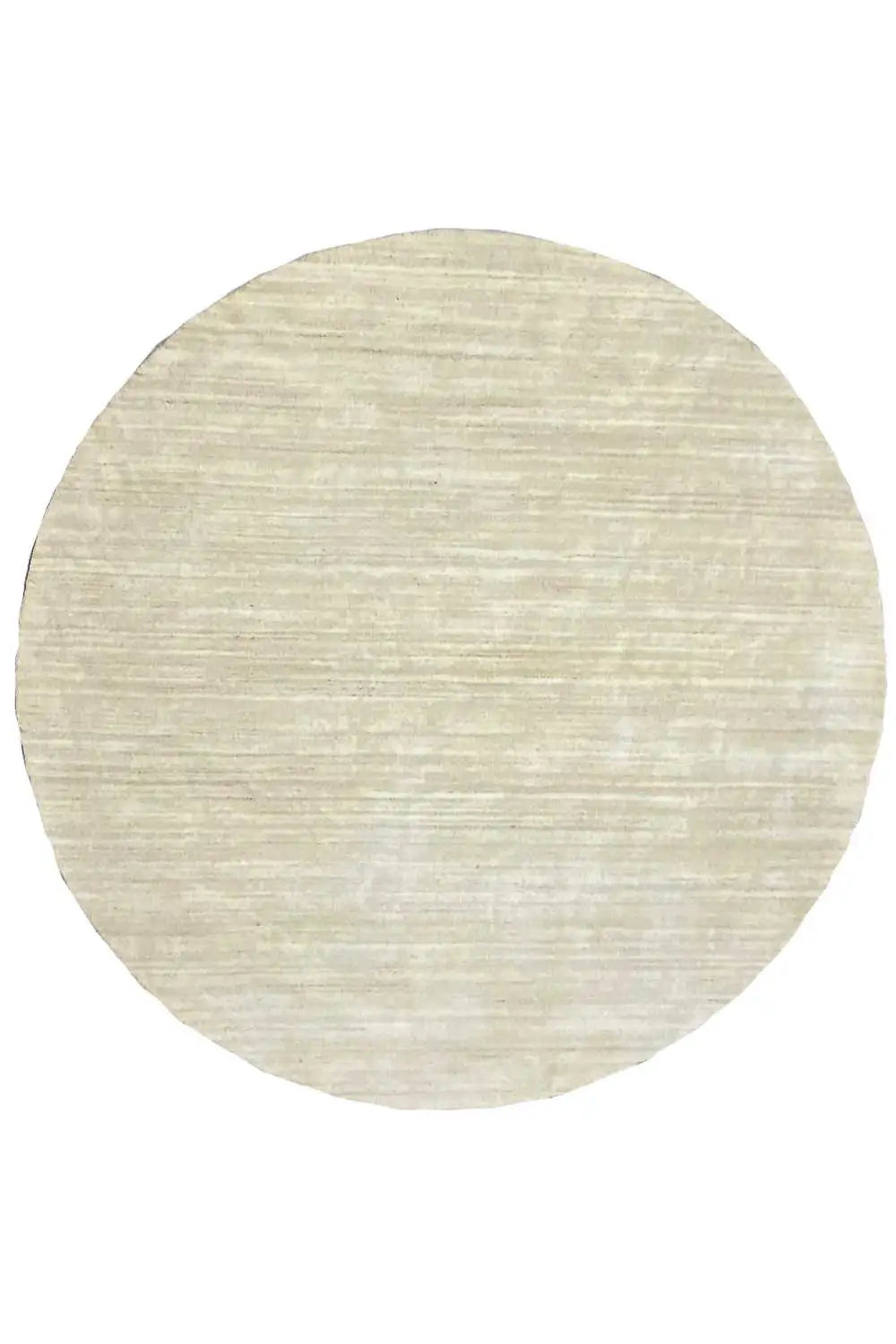 Gabbeh-Loom-Luri rug (200x200 cm), beige round rug with fine lines