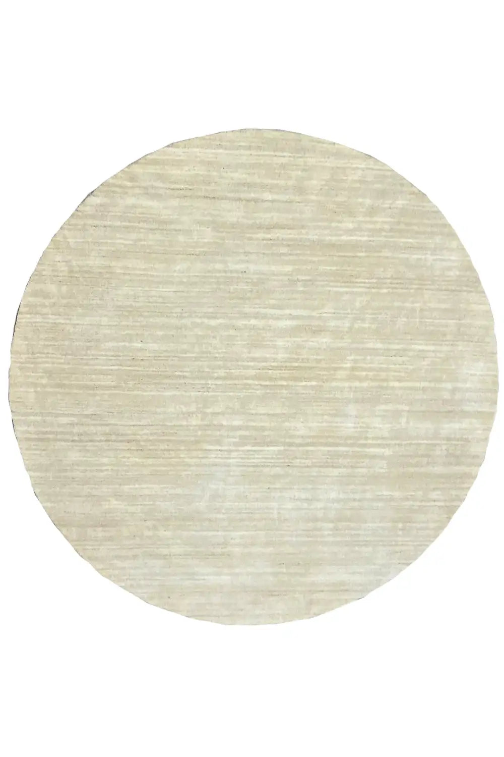 Gabbeh-Loom-Luri rug (200x200 cm), light beige round pile with delicate stripes