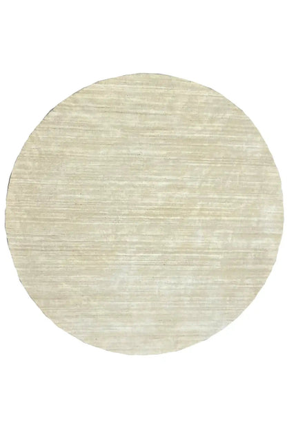 Gabbeh-Loom-Luri rug (200x200 cm), light beige round pile with delicate stripes