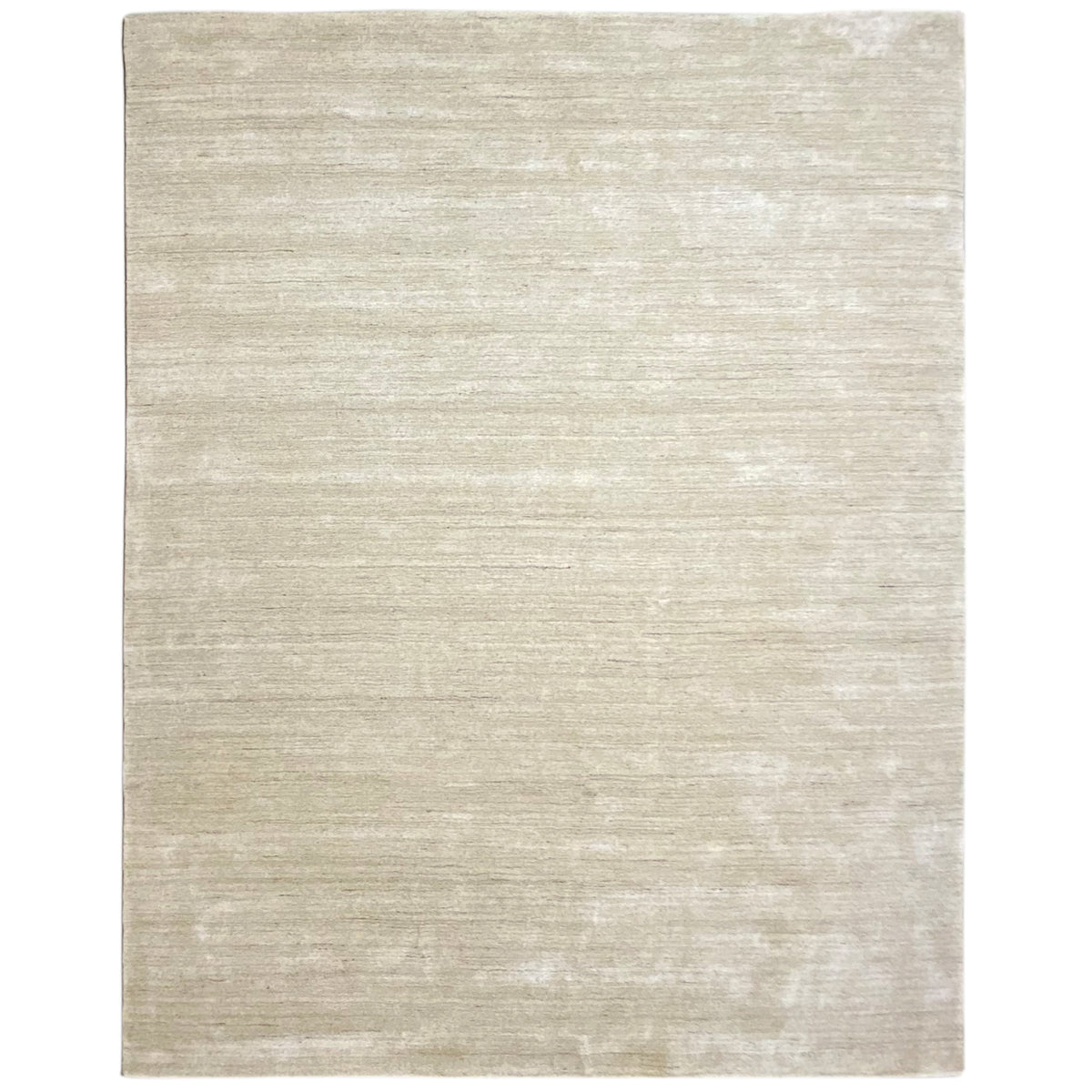 Beige rectangular rug with a fine, even texture and light lines