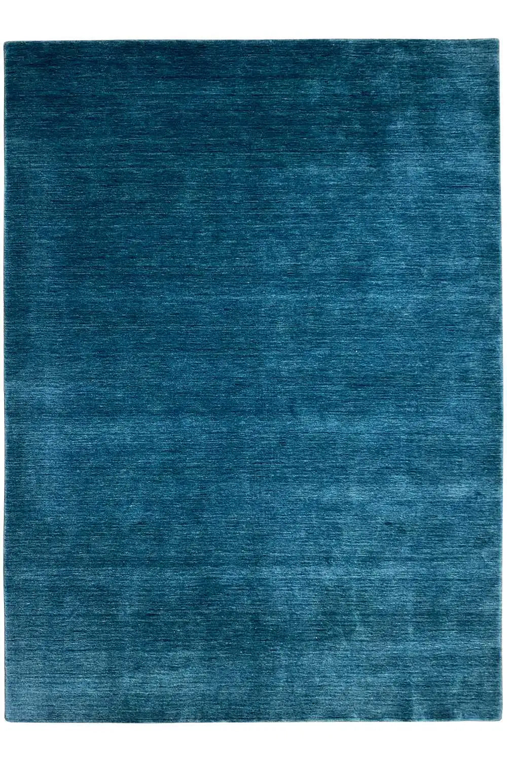 Blue Gabbeh rug, rectangular, with a narrow border edge