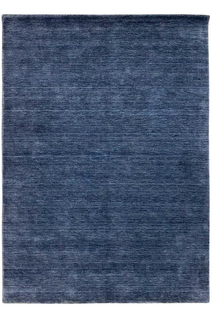 Blue Gabbeh rug with short pile, rectangular (240×175 cm).