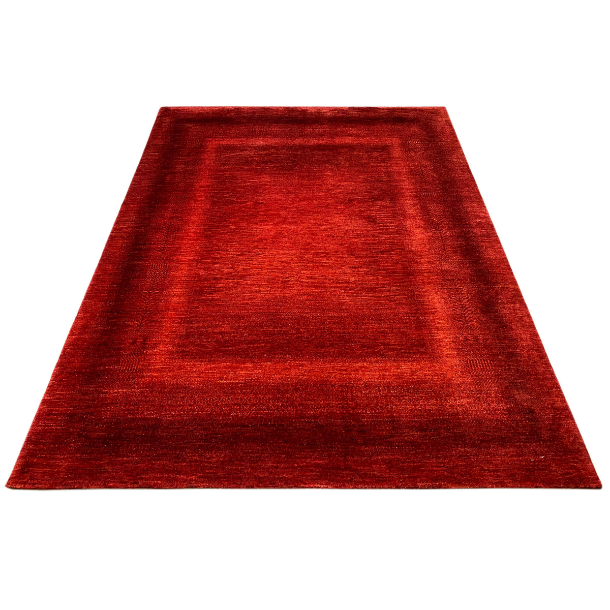 Red carpet as an unfolded surface, diamond-shaped lines in a gradient