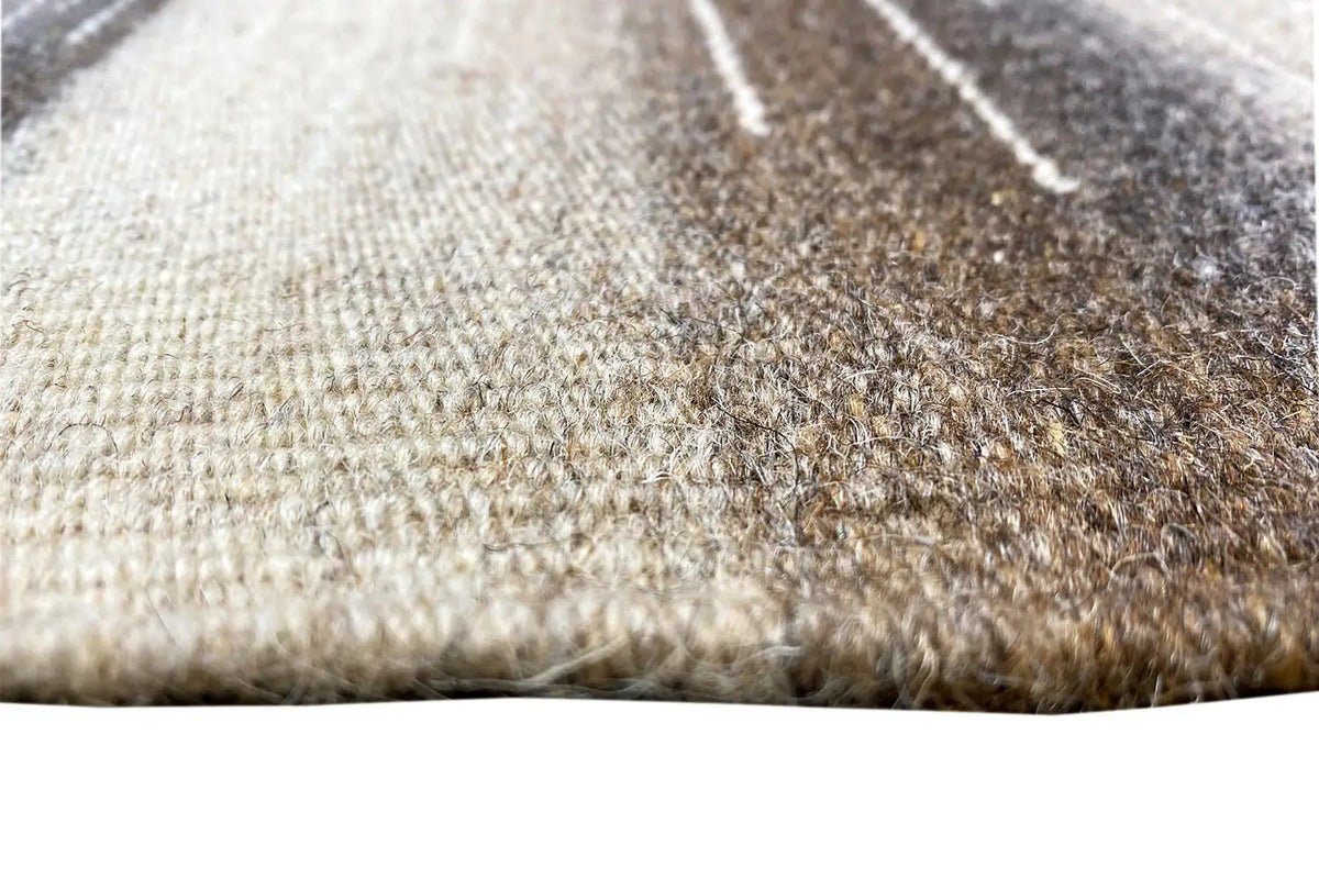 Floral close-up: beige and brownish-gray woven mix with a short, dense texture