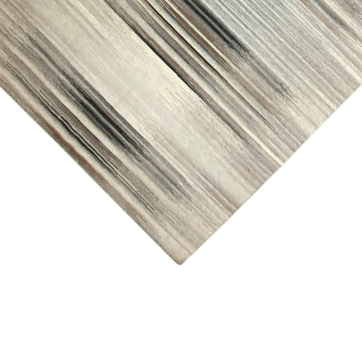 Kilim rug corner with horizontal stripes in beige, gray, and dark brown