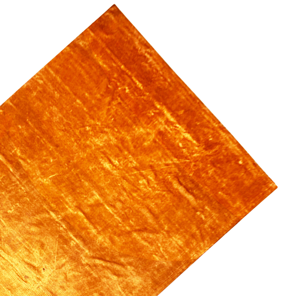 Orange rug with a subtly shimmering relief and a fine, even texture.
