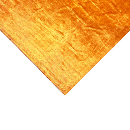 Designer rug Cecile with orange woven pile and distinctive texture