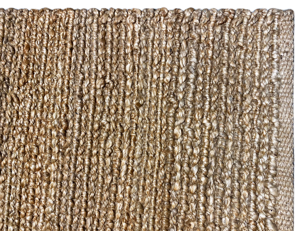 Soumakh Durry-Teppich 230x160 cm, Nahaufnahme: beiges, texturiertes Fasergewebe
