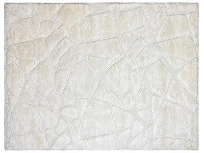 Berber rug 239x170 cm, light beige, rectangular with a relief-like stone pattern