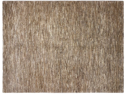 Rectangular Gabbeh rug, mottled brown and beige, short pile height